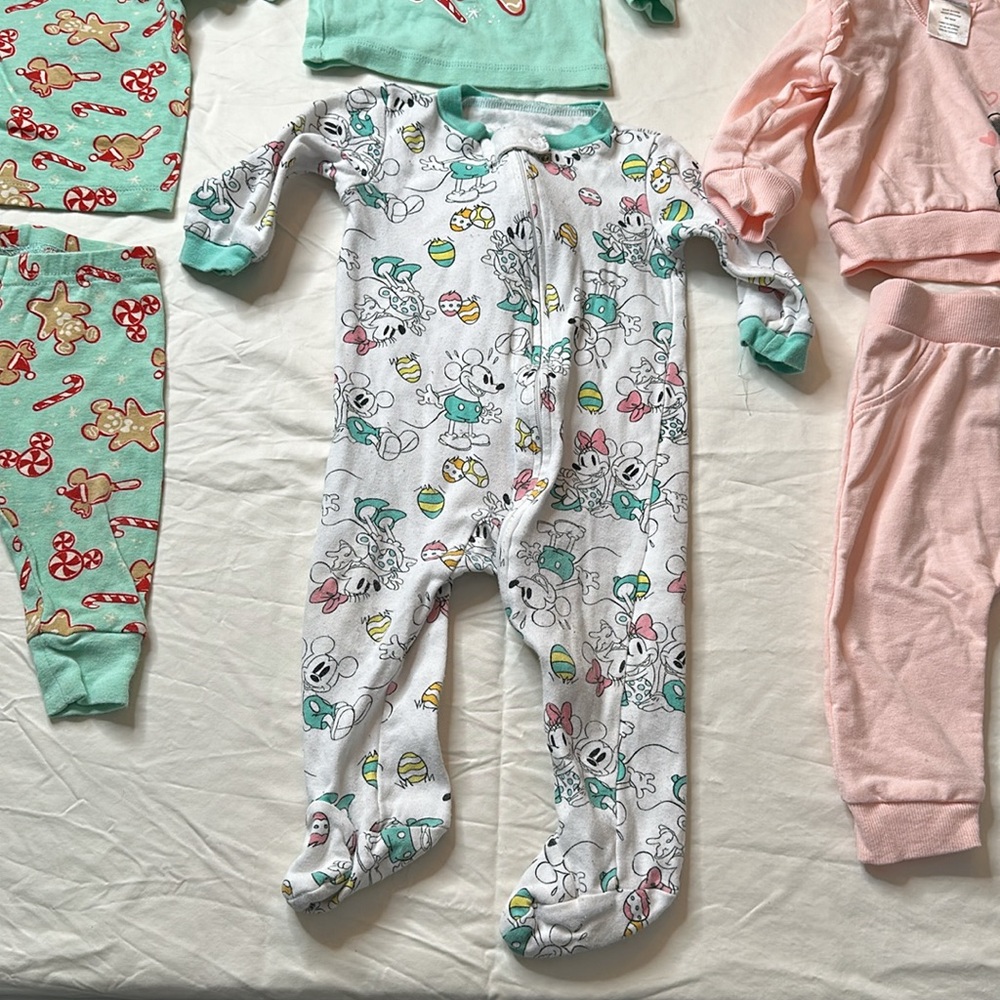 Disney Baby size 6-9 months bundle. GREAT CONDITION. Includes 2 pajama sets, - Picture 2 of 12